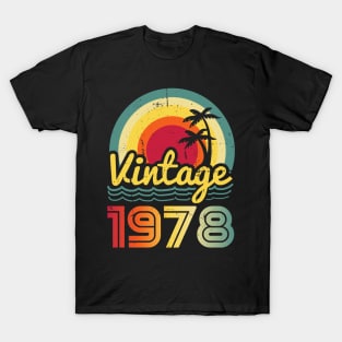 Vintage 1978 Made in 1978 45th birthday 45 years old Gift T-Shirt